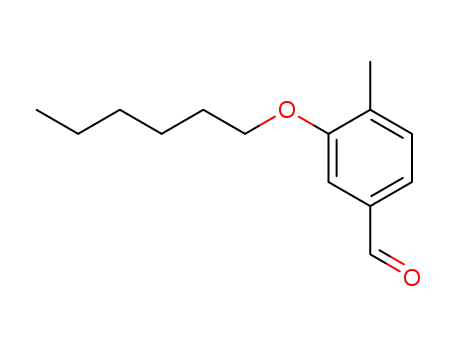 Molecular Structure of 138001-94-2 (Benzaldehyde, 3-(hexyloxy)-4-methyl-)