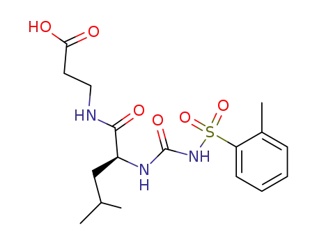 b-Alanine, N-[[[(2-methylphenyl)sulfonyl]amino]carbonyl]-L-leucyl-