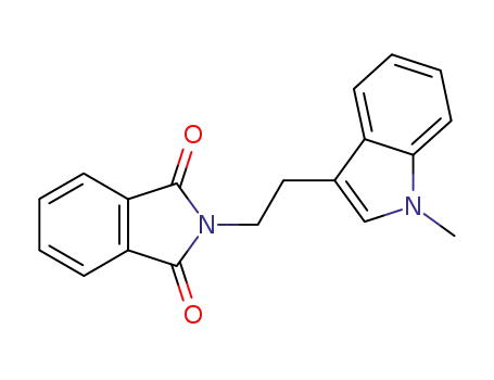 Molecular Structure of 70369-20-9 (1H-Isoindole-1,3(2H)-dione, 2-[2-(1-methyl-1H-indol-3-yl)ethyl]-)