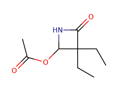 2-Azetidinone, 4-(acetyloxy)-3,3-diethyl-