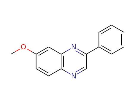 Molecular Structure of 77093-88-0 (7-methoxy-2-phenylquinoxaline)