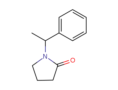 Molecular Structure of 146530-14-5 (2-Pyrrolidinone, 1-(1-phenylethyl)-)