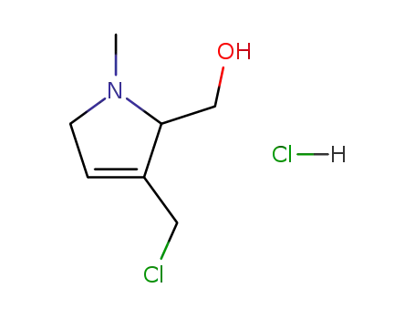 (+/-)-3-chloromethyl-2-hydroxymethyl-1-methyl-2,5-dihydropyrrolium chloride