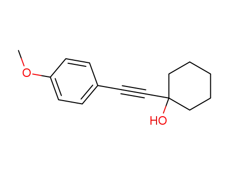 Molecular Structure of 104581-29-5 (1-[2-(4-methoxyphenyl)ethynyl]cyclohexanol)