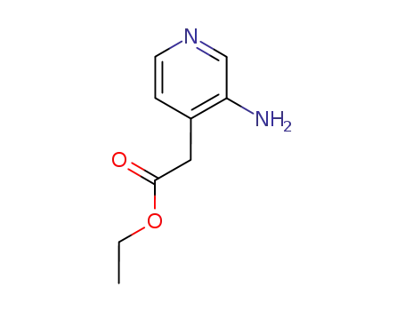 Molecular Structure of 65645-57-0 (ETHYL 2-(3-AMINOPYRIDIN-4-YL)ACETATE)