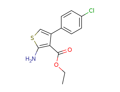 3-Thiophenecarboxylic acid, 2-amino-4-(4-chlorophenyl)-, ethyl ester