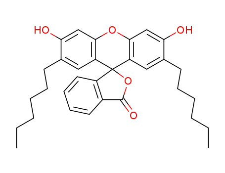 2',7'-dihexyl-3',6'-dihydroxy-spiro[phthalan-1,9'-xanthen]-3-one