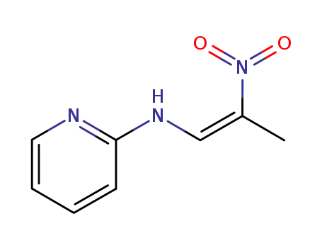 Molecular Structure of 86602-43-9 (2-Pyridinamine, N-(2-nitro-1-propenyl)-, (Z)-)