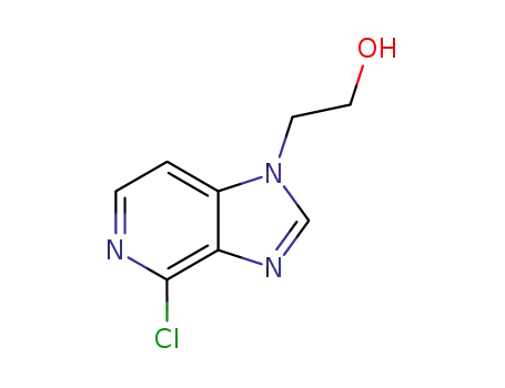 Molecular Structure of 94751-26-5 (1H-Imidazo[4,5-c]pyridine-1-ethanol, 4-chloro-)