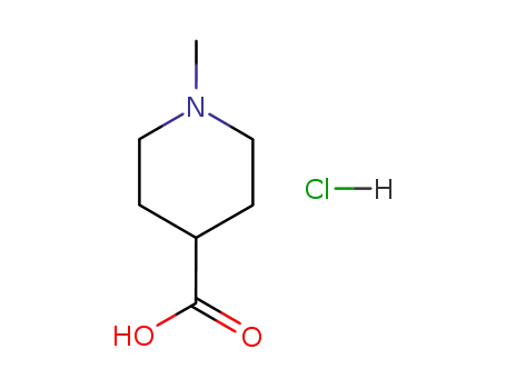 Molecular Structure of 71235-92-2 (1-Methylpiperidine-4-carboxylic acid hydrochloride)
