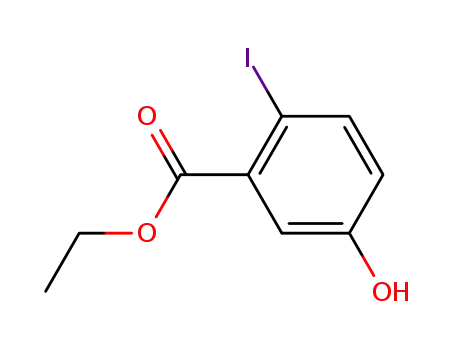 Molecular Structure of 99665-70-0 (Ethyl 5-hydroxy-2-iodobenzoate)