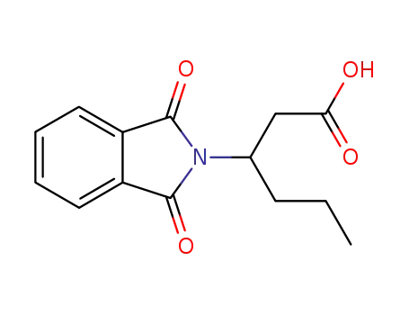 Molecular Structure of 488863-82-7 (2H-Isoindole-2-propanoic acid, 1,3-dihydro-1,3-dioxo-b-propyl-)