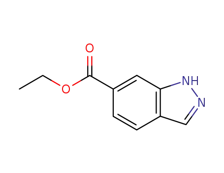 Molecular Structure of 713-09-7 (Ethyl 1H-indazole-6-carboxylate)