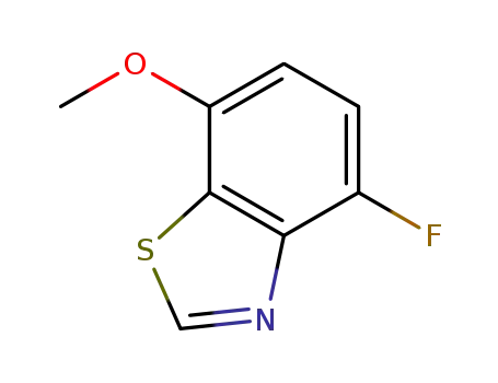 Molecular Structure of 1402003-95-5 (4-fluoro-7-methoxybenzo[d]thiazole)