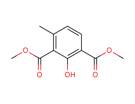 Molecular Structure of 75716-69-7 (dimethyl 2-hydroxy-4-methylbenzene-1,3-dicarboxylate)
