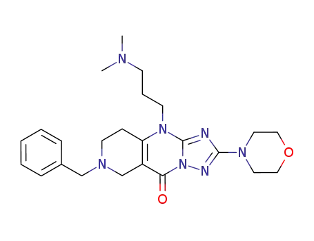 7-benzyl-10-(3-dimethylaminopropyl)-2-morpholino-6,7,8,9-tetrahydropyrido<4,3-d>-1,2,4-triazolo<1,5-a>pyrimidin-5(10H)-one