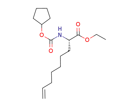 (S)-2-cyclopentyloxycarboxycarbonylamino-non-8-enoic acid ethyl ester