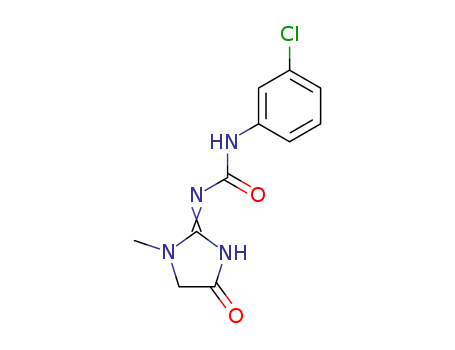 Urea,N-(3-chlorophenyl)-N'-(4,5-dihydro-1-methyl-4-oxo-1H-imidazol-2-yl)-
