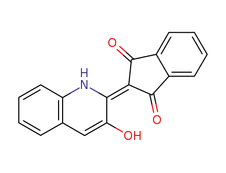 Molecular Structure of 32568-48-2 (2-(1,3-Dioxoindan-2-ylidene)-1,2-dihydroquinoline-3-ol)