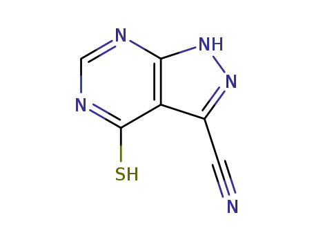 1H-Pyrazolo[3,4-d]pyrimidine-3-carbonitrile, 4,5-dihydro-4-thioxo-