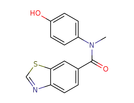 Molecular Structure of 1354404-59-3 (N-(4-hydroxyphenyl)-N-methylbenzo[d]thiazole-6-carboxamide)