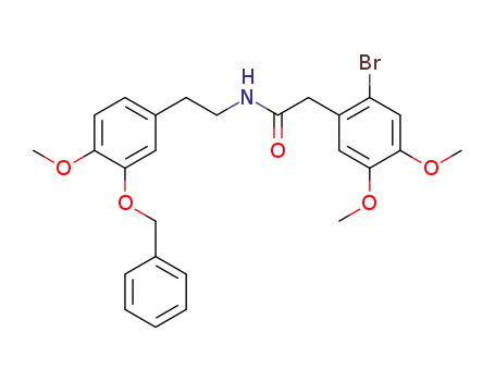 Molecular Structure of 32042-14-1 (N-[3-(benzyloxy)-4-methoxyphenethyl]-2-(2-bromo-4,5-dimethoxyphenyl)acetamide)
