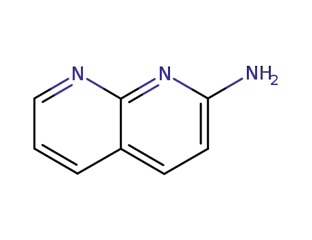 Molecular Structure of 15992-83-3 (1,8-Naphthyridin-2-amine)