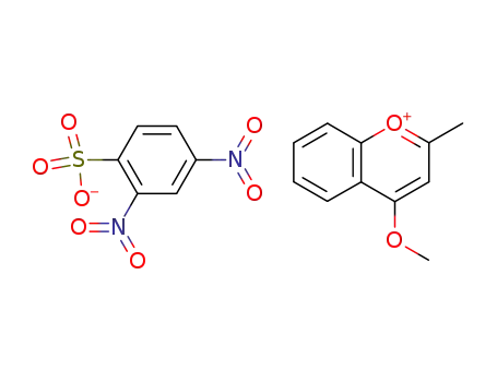 4-methoxy-2-methyl-chromenylium; 2,4-dinitro-benzenesulfonate