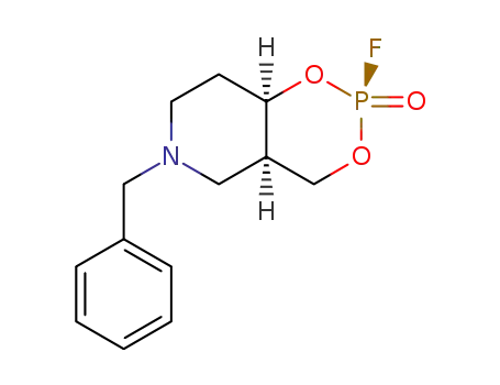 (+)-(1R,3S,6R)-8-benzyl-3-fluoro-2,4-dioxa-8-aza-3-phosphadecalin 3-oxide