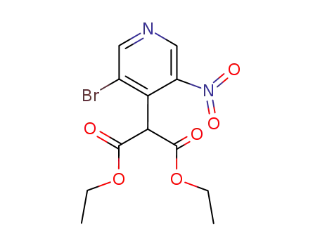 diethyl 2-(3-bromo-5-nitro-4-pyridyl)propanedioate