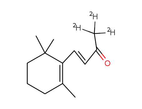 Molecular Structure of 53163-45-4 ([1,1,1-2H<sub>3</sub>]-(3E)-4-(2,6,6-trimethylcyclohex-1-enyl)but-3-en-2-one)