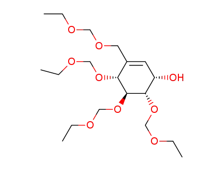 5,5a-didehydro-2,3,4,6-tetra-O-(ethoxymethyl)-5a-carba-α-D-xylohexopyranose