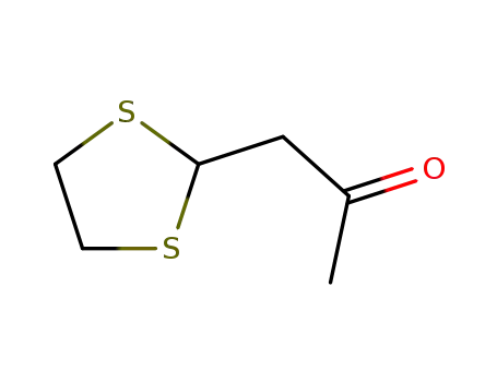 Molecular Structure of 14860-12-9 (2-Propanone,1-(1,3-dithiolan-2-yl)-)