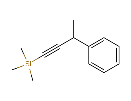 Molecular Structure of 28129-04-6 (Silane, trimethyl(3-phenyl-1-butynyl)-)
