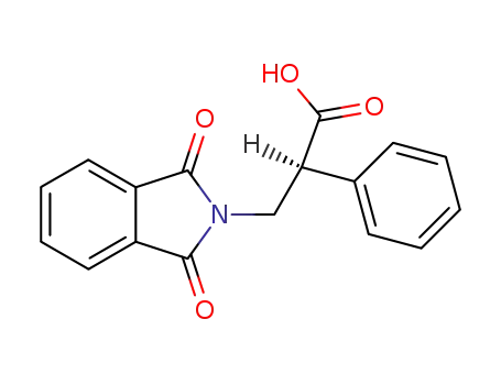 Molecular Structure of 77790-48-8 ((+)-2-phenyl-3-phthalimidopropionic acid)