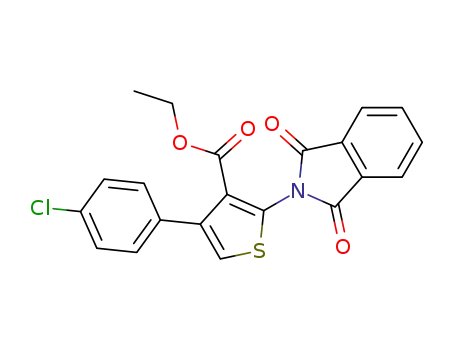 4-(4-chlorophenyl)-2-(1,3-dioxo-1,3-dihydro-isoindol-2-yl)-thiophene-3-carboxylic acid ethyl ester