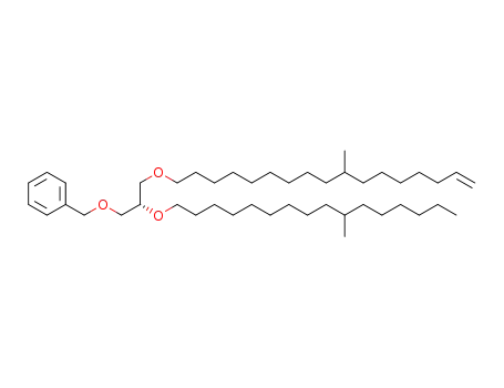 1-O-benzyl-3-O-[(10RS)-10-methylheptadec-16-en-1-yl]-2-O-[(10RS)-methylhexadecyl]-sn-glycerol