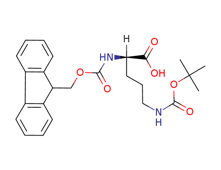 (R)-2-((((9H-Fluoren-9-yl)methoxy)carbonyl)amino)-5-((tert-butoxycarbonyl)amino)pentanoic acid
