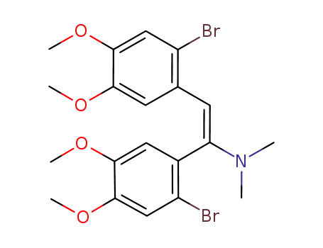 Molecular Structure of 299215-69-3 ((E)-1,2-bis(2-bromo-4,5-dimethoxyphenyl)-N,N-dimethylethenylamine)