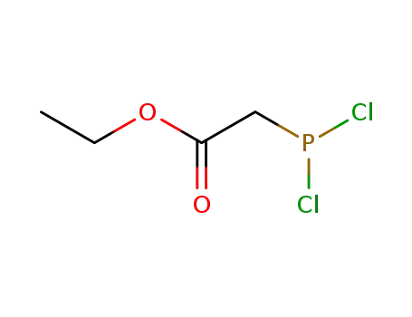 Molecular Structure of 1001-10-1 (Acetic acid, (dichlorophosphino)-, ethyl ester)