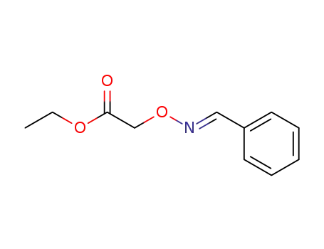 Molecular Structure of 141891-07-8 (Acetic acid, [[(phenylmethylene)amino]oxy]-, ethyl ester, (E)-)
