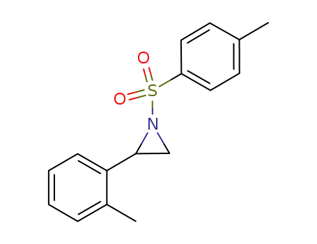 Molecular Structure of 1111321-35-7 (rac-N-(p-tolylsulfonyl)-2-(2-methylphenyl)aziridine)