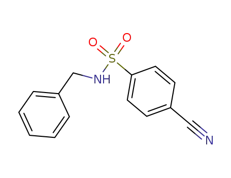 Molecular Structure of 56768-47-9 (N-benzyl-4-cyanobenzenesulfonamide)
