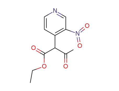 Molecular Structure of 65645-51-4 (ethyl 2-(3-nitropyridin-4-yl)-3-oxobutanoate)