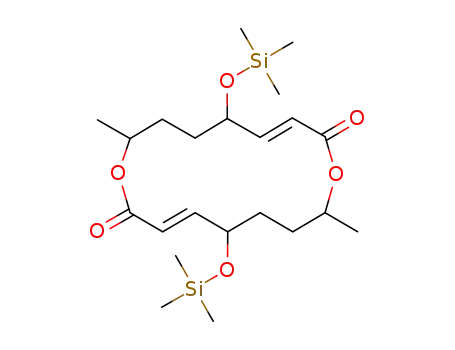 (3E,11E)-8,16-Dimethyl-5,13-bis-trimethylsilanyloxy-1,9-dioxa-cyclohexadeca-3,11-diene-2,10-dione