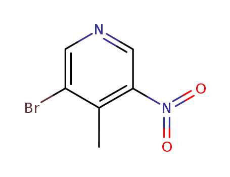Molecular Structure of 69872-15-7 (3-Bromo-4-methyl-5-nitropyridine)