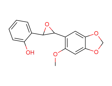 1-(2-methoxy-4,5-methylenedioxyphenyl)-2-(2-hydroxyphenyl)ethene oxide