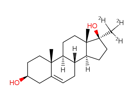 Molecular Structure of 99371-94-5 (5,6-Dehydro-17α-Methyl-d3 Epiandrosterone)