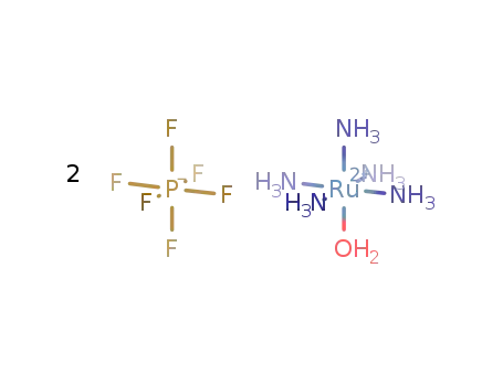 Molecular Structure of 34843-18-0 (aquapentaammineruthenium(II) hexafluorophosphate)