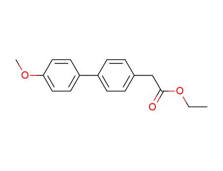 Molecular Structure of 60277-23-8 (4'-methoxy-4-biphenylacetic acid,ethyl ester)
